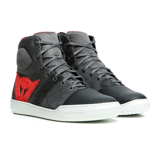Dainese York Air Riding Shoes - Phantom/Red - 40 - SKU:3105998