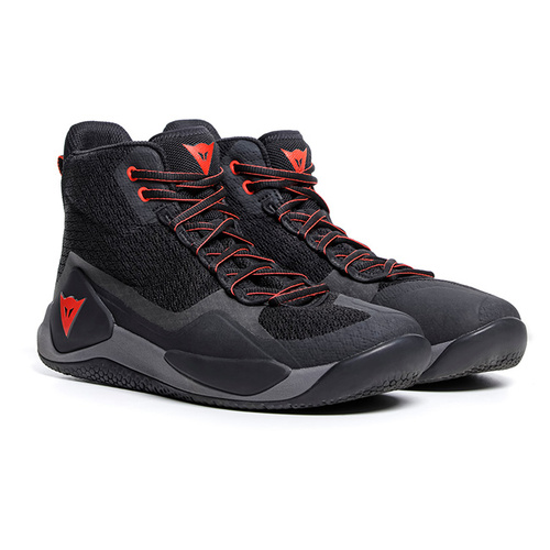 Dainese Atipica Air 2 Riding Shoes - Black/Fluro Red - 41 - SKU:3106571