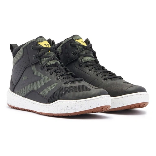 Dainese Suburb Air Shoes - Black/White/Army Green - 44 - SKU:3106836