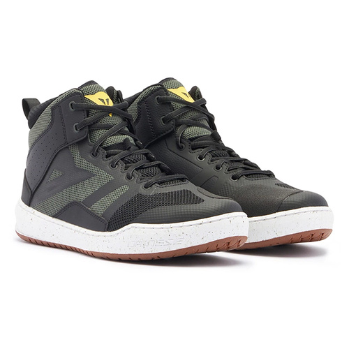 Dainese Suburb Air Shoes - Black/White/Army Green - 42 - SKU:3106834