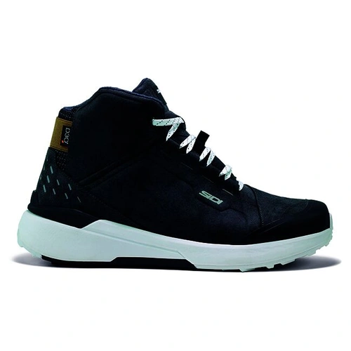 Sidi Nucleus Waterproof Suede Ride Shoes - Black/White