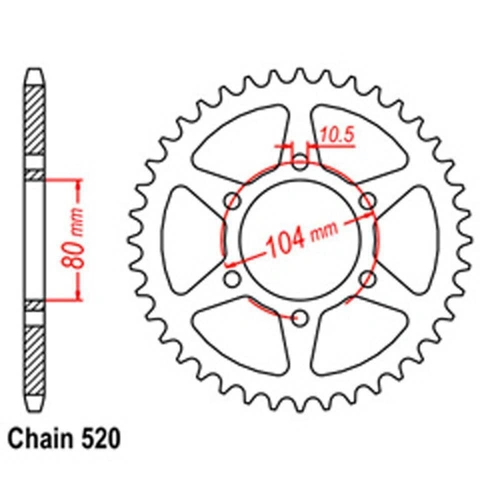 RR SPR STEEL 46T 520P