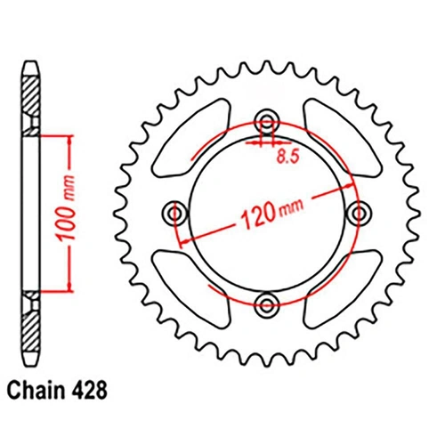 RR SPR STEEL 46T 428P