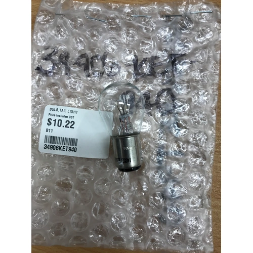 NVS50 2002-07 / NSR150SP 2002 OEM ,TAIL LIGHT BULB 34906KET940  - SKU:34906KET940