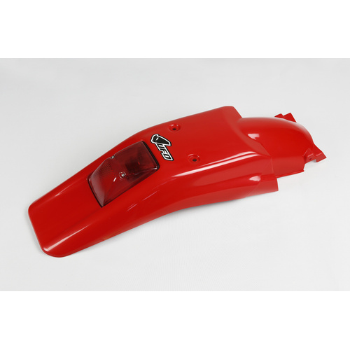 UFO Rear Fender With Tailight - Honda XR250/400 96-20 - Red (XR 00-06) - SKU:3611069