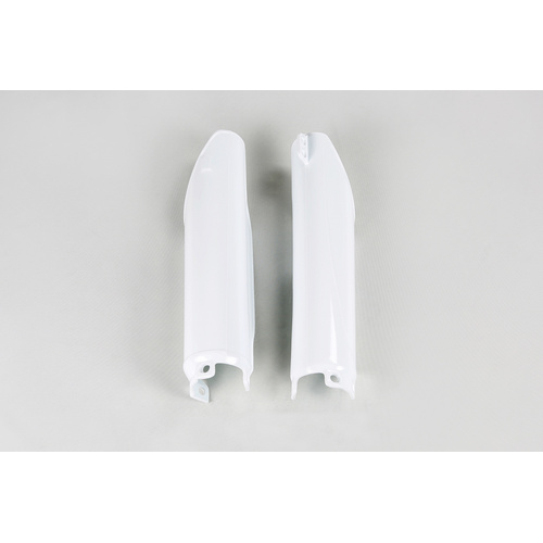 UFO Fork Slider Protector - Honda CR125/250/500 98-07/CRF250R 04-14/250X 04-16/450R 02-08/45 - White - SKU:3672041