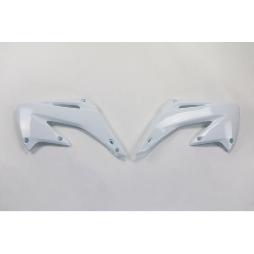 UFO Honda Radiator Shrouds CR125/250 2002-2007 - White - SKU:3689041