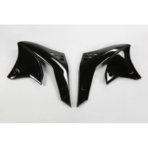 UFO Radiator Shrouds - Kawasaki Kx250F 06-07 - Black
