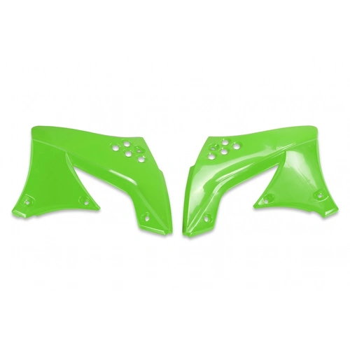 UFO Radiator Shrouds - Kawasaki KXF 450 09-11 - Green