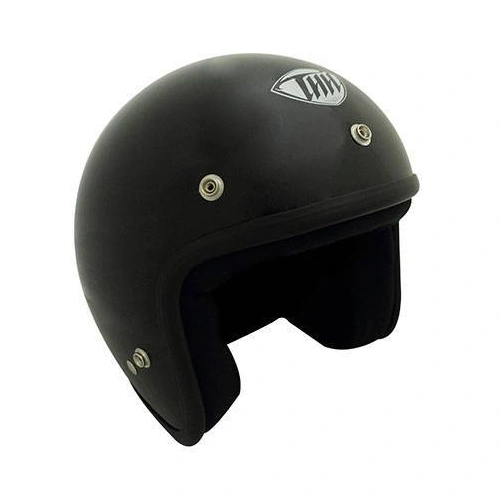 THH T-380 Plain Helmet with Studs - Matte Black