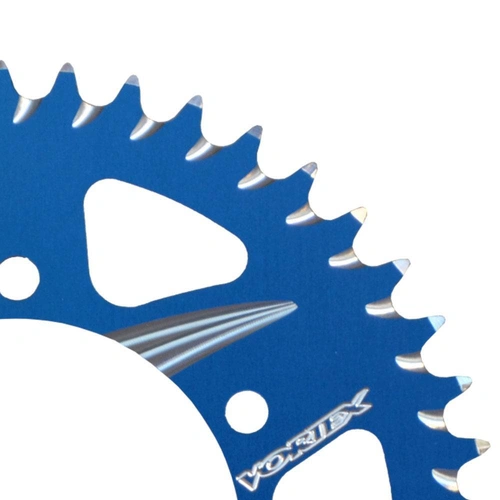 Vortex Alloy Rear Sprocket 420-47T - Blue