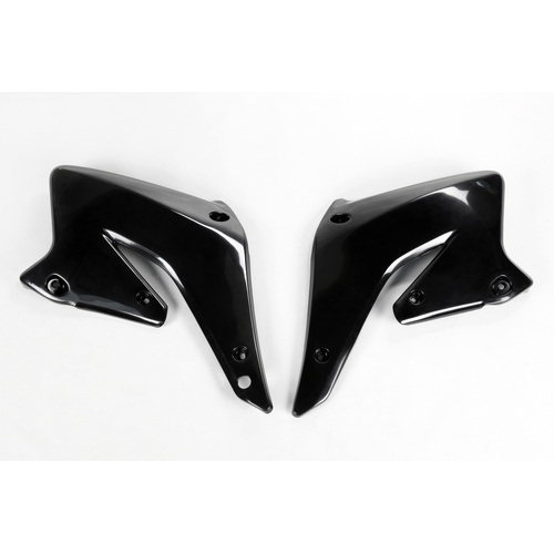 UFO Radiator Shrouds - Suzuki - RMZ250 2004-2006 - Black - SKU:3933001