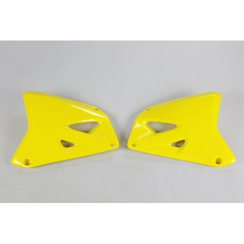 UFO Suzuki Radiator Shrouds RM125/250 2001-2011 - Yellow (01-18)