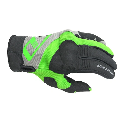 Dri Rider RX Adventure Gloves - Black/Green - S - SKU:4003907