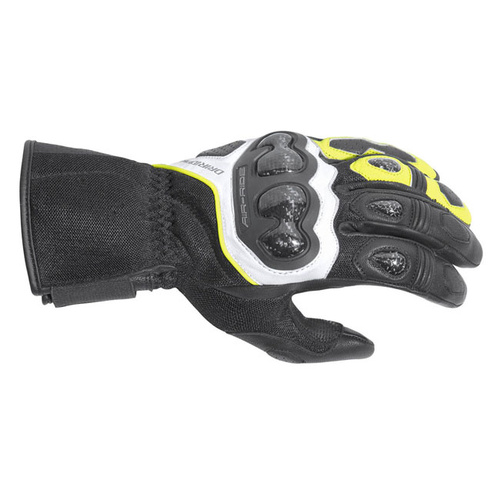 Dri Rider Air-Ride Gloves - Black/White/Yellow - S - SKU:4005737