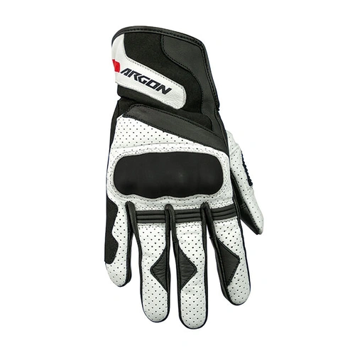 Argon Charge Leather Road Gloves - Black/White