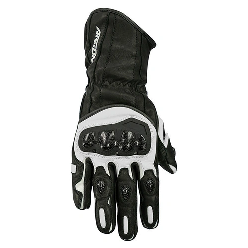 Argon Rush Leather Road Gloves - Black/White