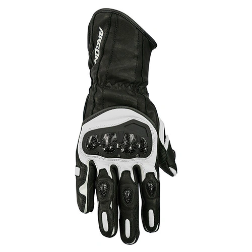 Argon Ladies Rush Leather Road Gloves - Black/White