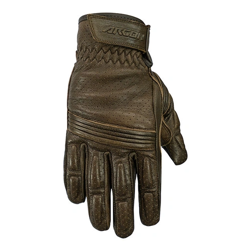 Argon Clash Leather Road Gloves - Coffee
