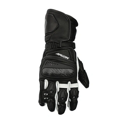 Argon Engage Leather Road Gloves - Black/White