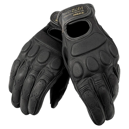 Dainese Blackjack Leather Gloves - Black/Black/Black