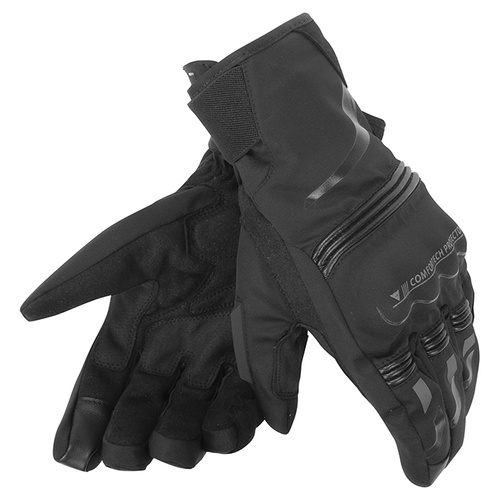 Dainese Tempest D-Dry Short Gloves - Black/Black - XS - SKU:4006786