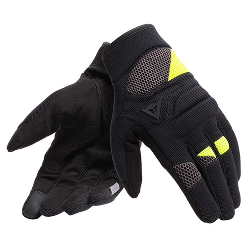 Dainese Fogal Tex GLoves - Black/Fluro Yellow