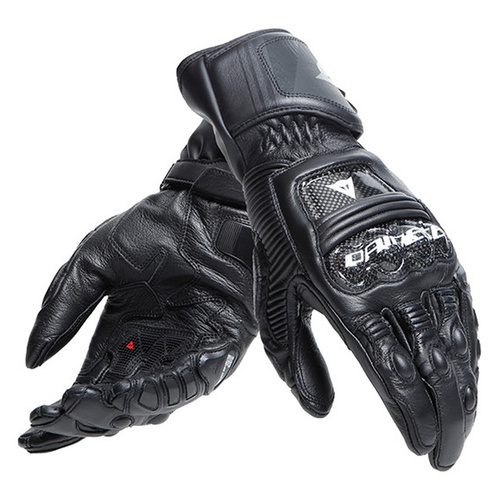 Dainese Druid 4 Leather Gloves - Black/Black/Charcoal Grey - XS - SKU:4007220