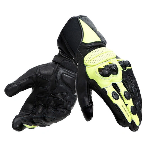 Dainese Impeto D-Dry Gloves - Black/Fluro Yellow - S - SKU:4007280