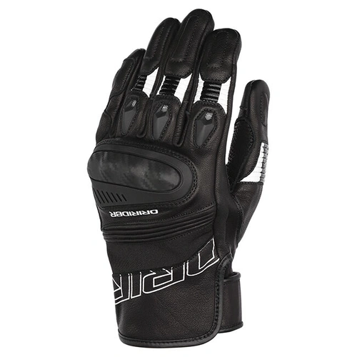 Dri Rider Torque Short Cuff Gloves - Black/White - M - SKU:4007789