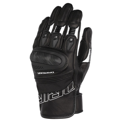 Dri Rider Torque Short Cuff Womens Gloves - Black/White - S - SKU:4007795