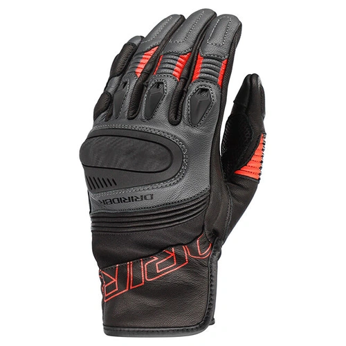Dri Rider Torque Short Cuff Womens Gloves - Black/Grey/Red - M - SKU:4007808