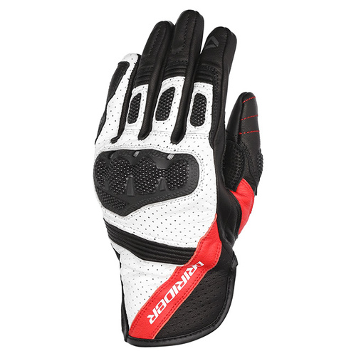 Dri Rider Covert Gloves - Black/White/Red - S - SKU:4007824