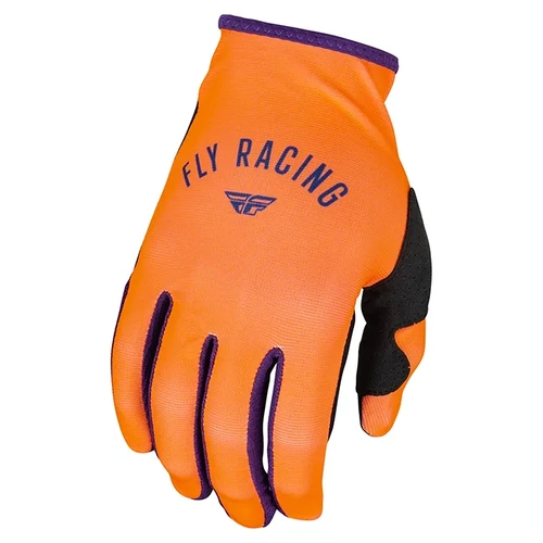 Fly Racing Lite MX Gloves - Neon Coral/Deep Purple - WXS - SKU:4008110