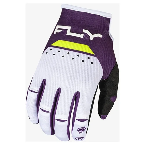 Fly Racing Kinetic Reload MX Gloves - Deep Purple/White/Hi-Vis - XS - SKU:4008161