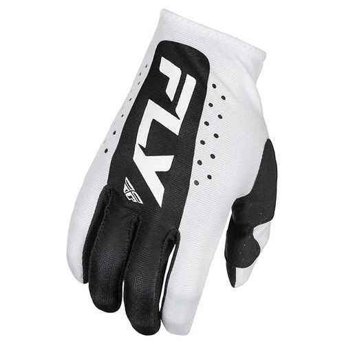 Fly Racing 2025 Lite MX Gloves - White/Black
