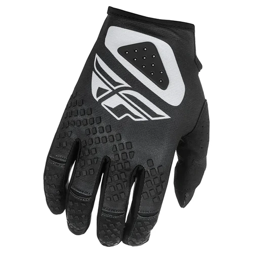 Fly Racing 2025 Youth Kinetic Sym MX Gloves - Black/White - YS - SKU:4008497