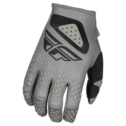 Fly Racing 2025 Youth Kinetic Sym MX Gloves - Grey/Black - YS - SKU:4008507