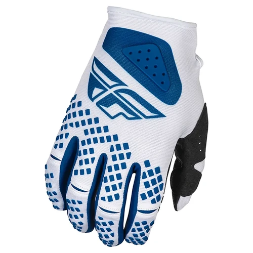 Fly Racing 2025 Youth Kinetic Center MX Gloves - Dark Blue/White
