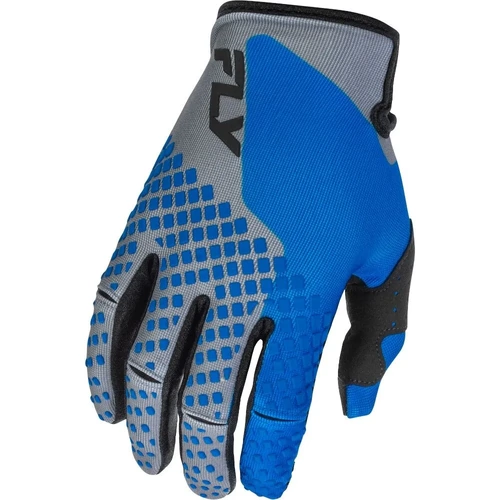 Fly Racing 2026 Youth Kinetic MX Gloves - Blue/Grey/Black - YM - SKU:4008910
