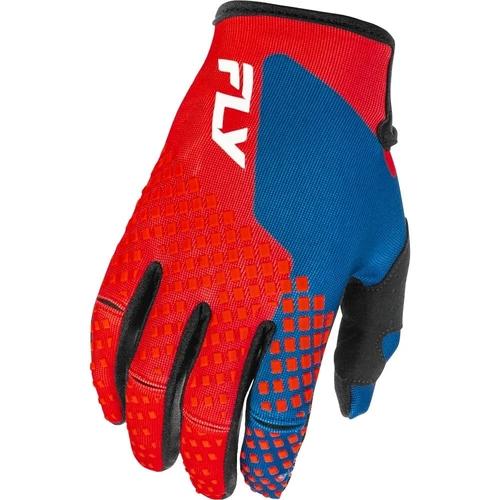 Fly Racing 2026 Youth Kinetic MX Gloves - Red/White/Blue