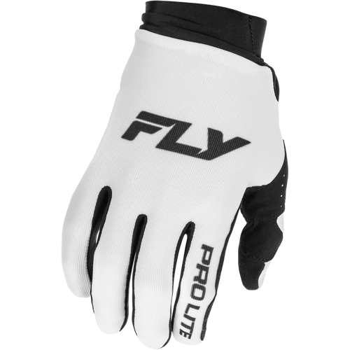 Fly Racing 2026 Pro Lite MX Gloves - White/Black - M - SKU:4009060