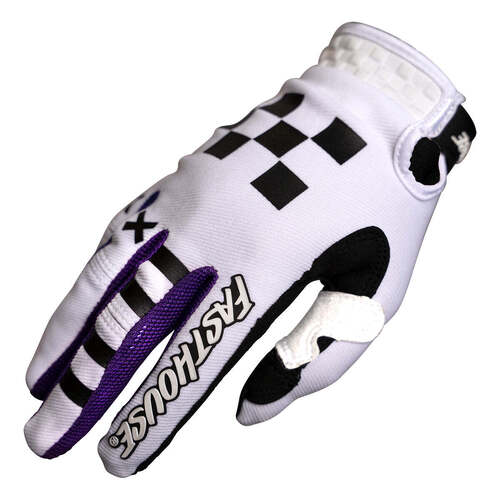 Fasthouse Speed Style Rufio Gloves - Black/White - S - SKU:40460108