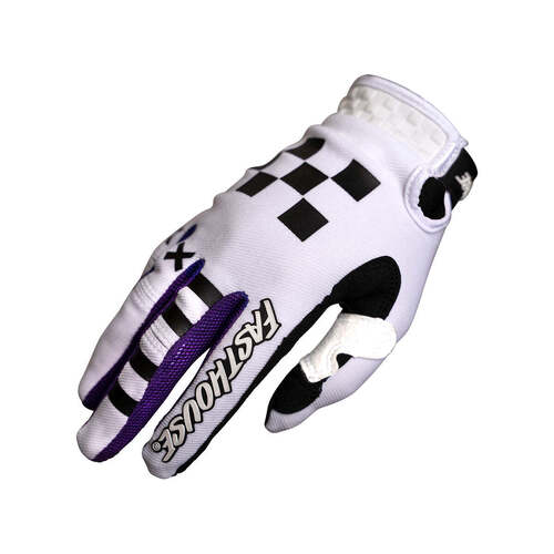 Fasthouse Speed Style Rufio Youth Gloves - Black/White - S - SKU:40460121