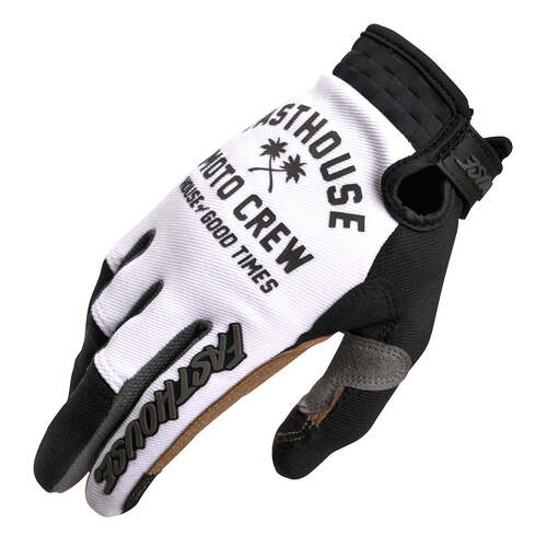Fashthouse Speed Style Haven Gloves - White/Black - S - SKU:40530108