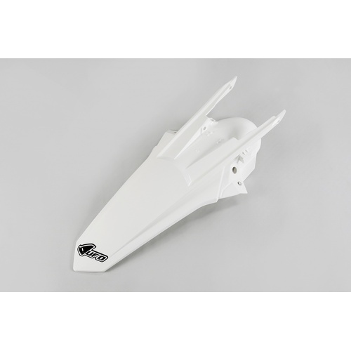 UFO Rear Fender With Lugs - KTM - EXC 17-18 - White - SKU:4081047