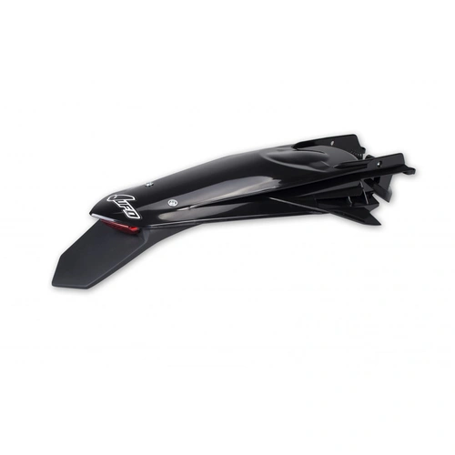 UFO Enduro Rear Fender W/Led - KTM EXC/EXC-F 20-23 - Black - SKU:4097001