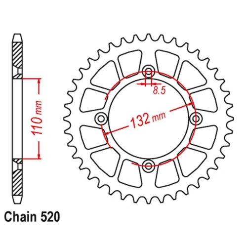 RR SPR STEEL 46T 520P