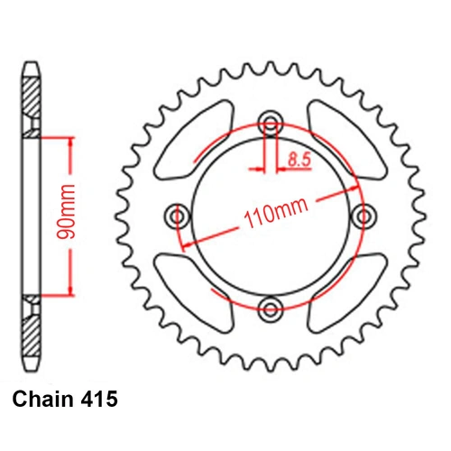 NEW RR SPR STEEL 40T 415P