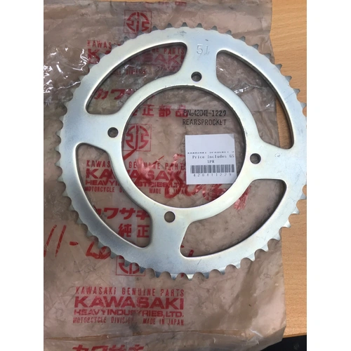 KX80 1989-00 / KX100 1989-05 / KX85 2001-21 OEM STEEL REAR SPROCKET 51 TOOTH  420411229 - SKU:420411229